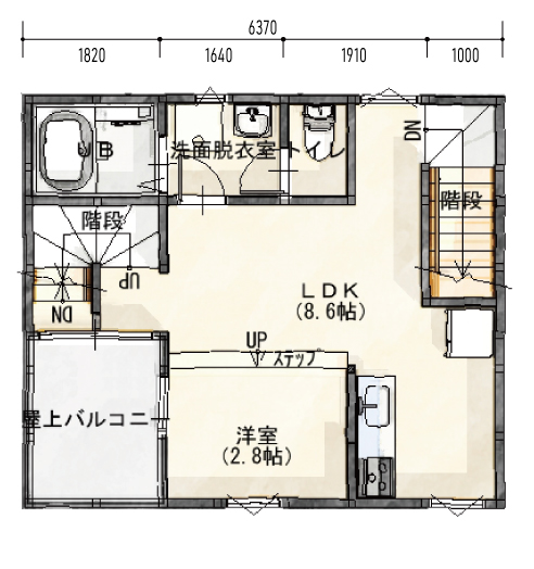 1LDスタンダードプラン,平面図